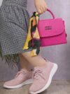 طقم شنطة miumiu + كوتش اسكتشر رهيب كشمير