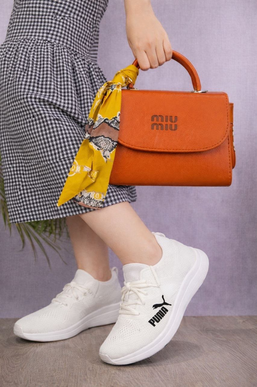 طقم شنطة miumiu + كوتش اسكتشر رهيب هافان